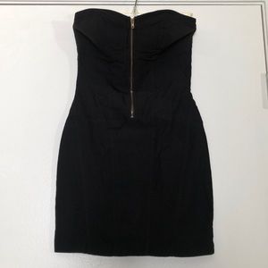 Little black zip up dress